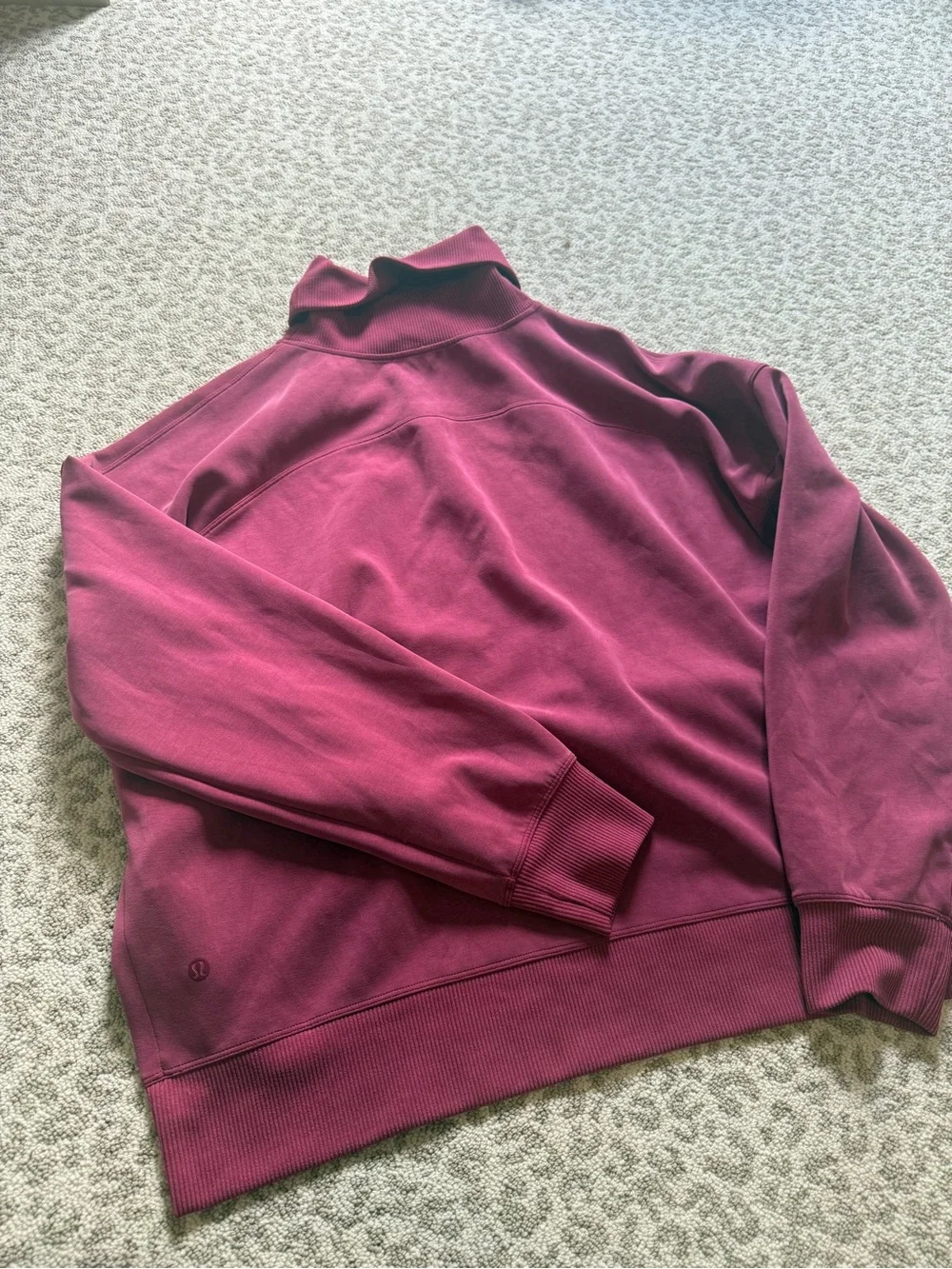 lululemon All Yours Mock Neck Fleece Pullover Brier Rose Size 12
